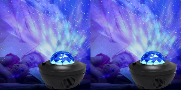 Stjernehimmel Projektor Lampe med Fjernbetjening & Højtaler - 2x
