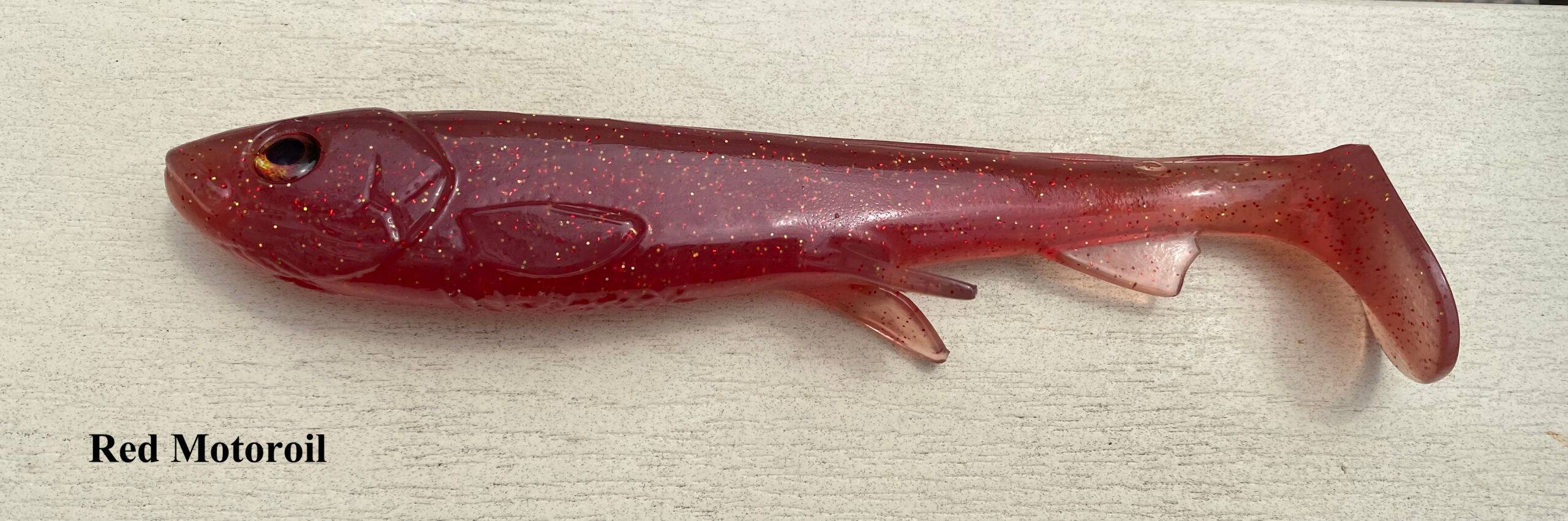 Wolfcreek Shad JR Handmade 19cm (Välj Färg: Red Motoroil)