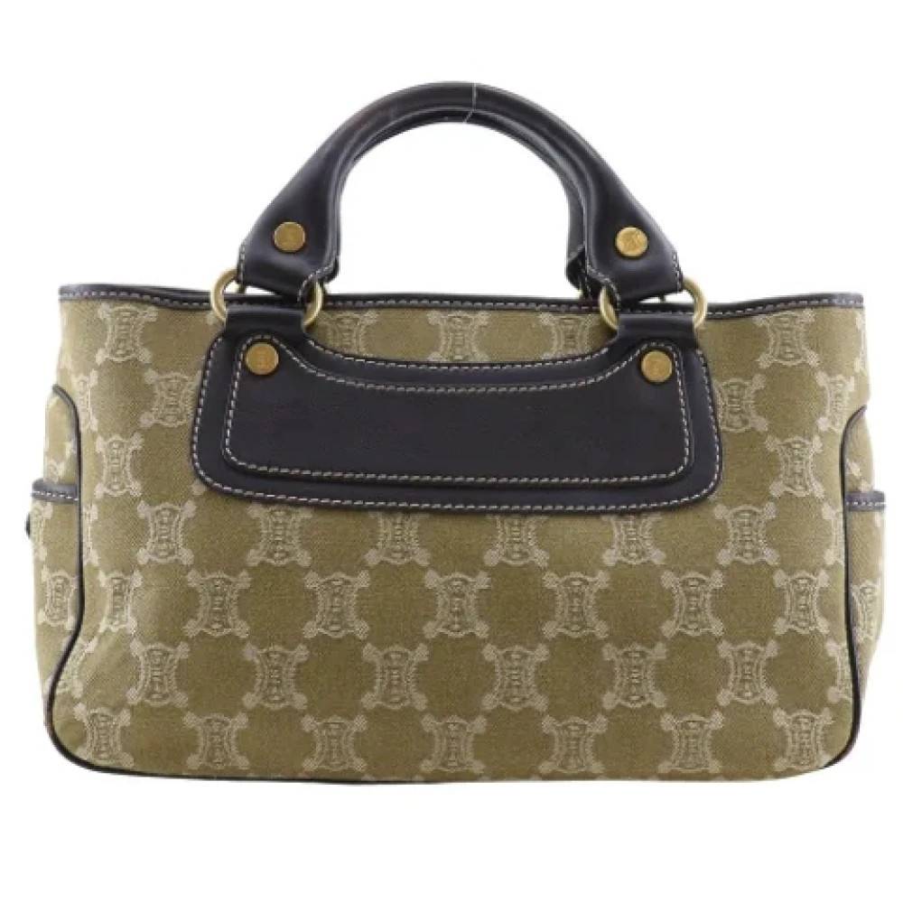 Celine Vintage Pre-owned Canvas celine-tasker - Vintage - Dame - Grøn - ONE SIZE - Tyl
