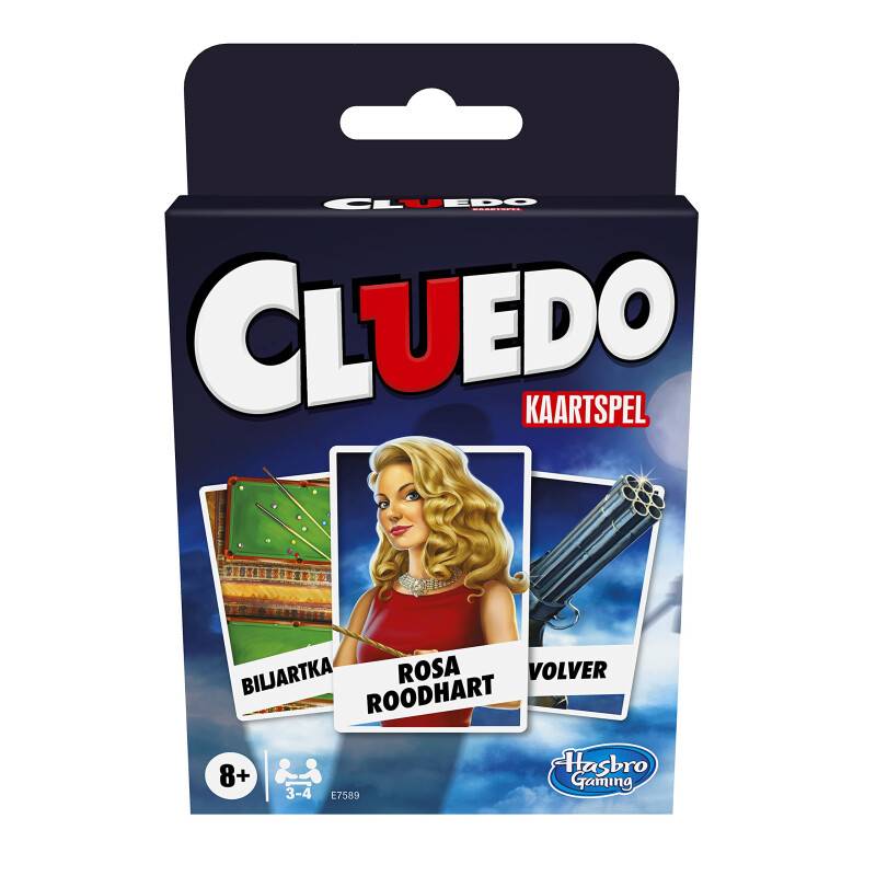 Cluedo-kaartspel voor kinderen vanaf 8 jaar, strategiespel voor 3-4...