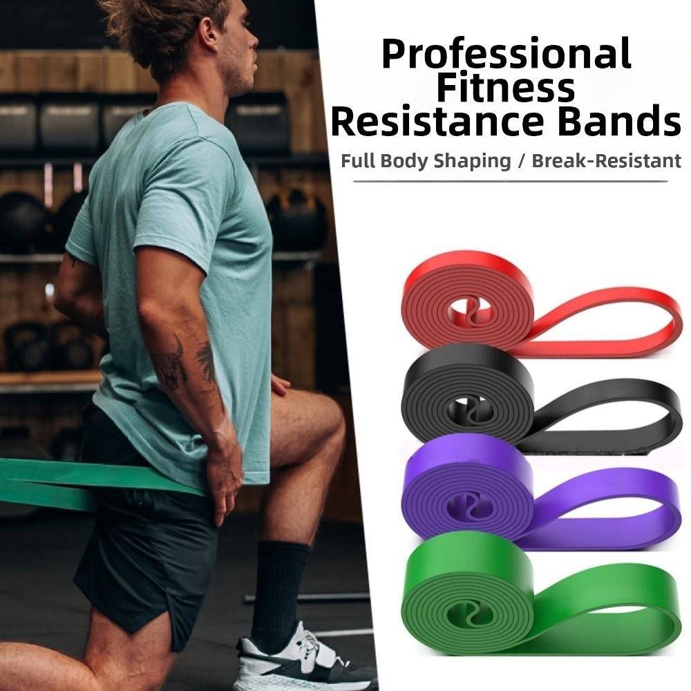 5~120 lbs Motståndsband Set TPE Yoga Gym Utrustning Gummiband Loopband Fysioterapi