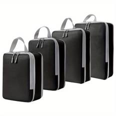 TEMU Compression Packing Cubes For Travel, 4/8pcs Expandable Storage Bag Luggage Packing Organizers Compression Cubes For Suitcases Backpack