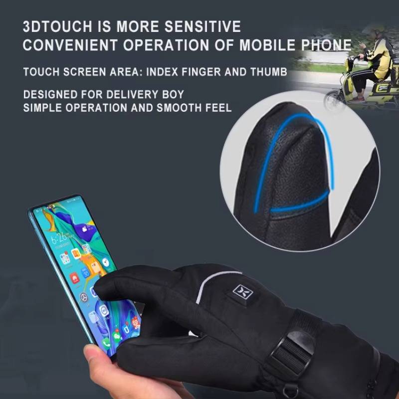 Men's Women's Rechargeable Heated Gloves for Racing Cycling Winter Sports Skiing-for Outdoor Activities Like Fishing Skating