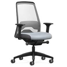 Interstuhl Bürostuhl Every Active Edition – ergonomischer Schreibtisch- und Gaming-Stuhl – Lordosenstütze für gesünderes Sitzen – vereint gesundes und aktives Sitzen (Weiß | Hellgrau)