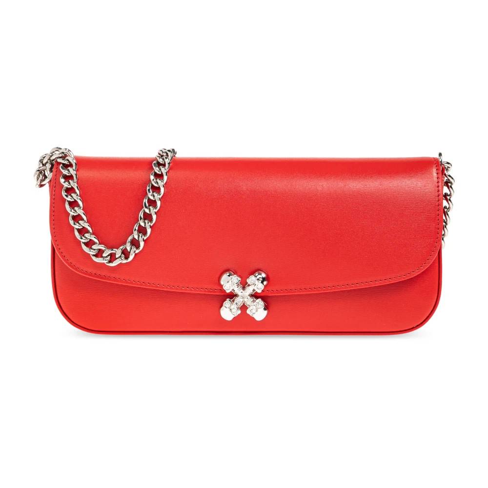 Alexander McQueen Small Skull Flower Bag - Tasker - Dame - Rød - ONE SIZE - Uld