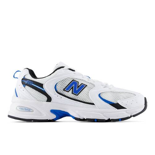 New Balance Unisex 530 Atalanta i Hvid Synthetic, Størrelse 40