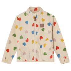 Kuling Northpole Fleecejacka Rainbow Hearts 134/140 cm  Vit  134/140 cm  Unisex