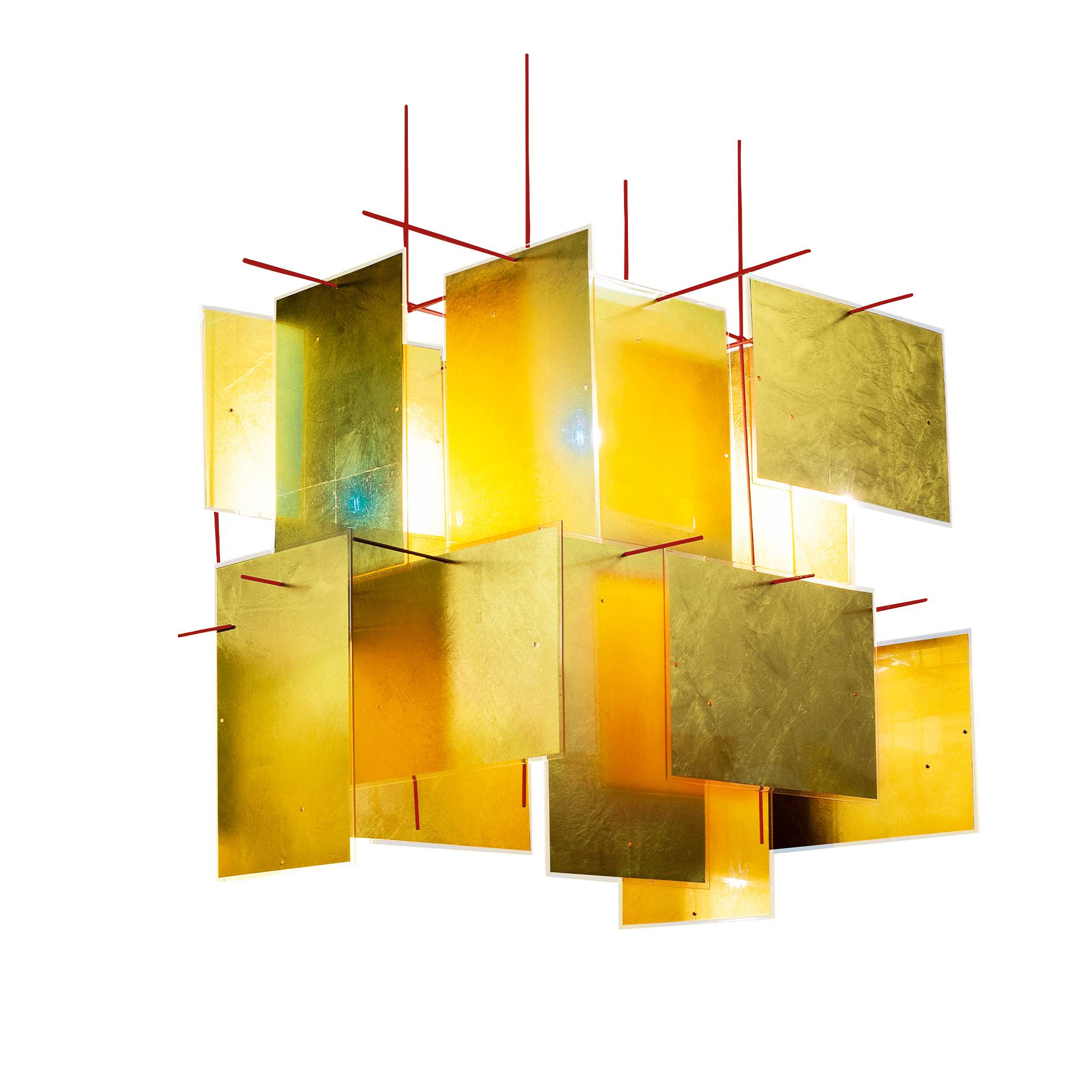 Ingo Maurer - 1000 Karat Blue (20 Blenden) - Pendellamper - Axel Schmid - Guld