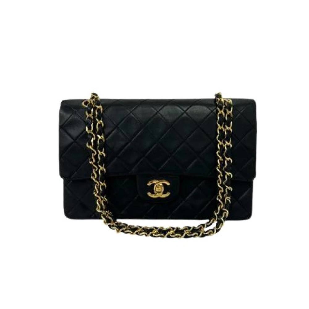 Chanel Vintage Pre-owned Vintage Skuldertaske - Vintage - Dame - Sort - ONE SIZE - Uld