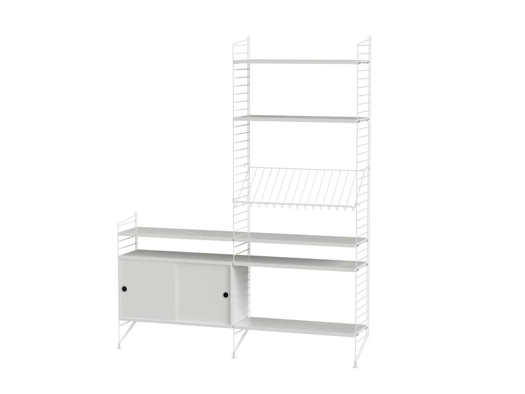 Reol, Living room K fra String Hvid - hvid - Jacobsen Plus