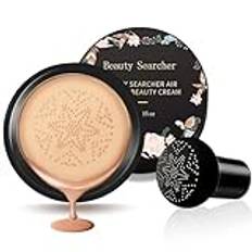 Svamphuvud luftkudde CC creme foundation cover concealer makeup fuktgivande ljusande pigment flytande foundation, även hudton bas BB