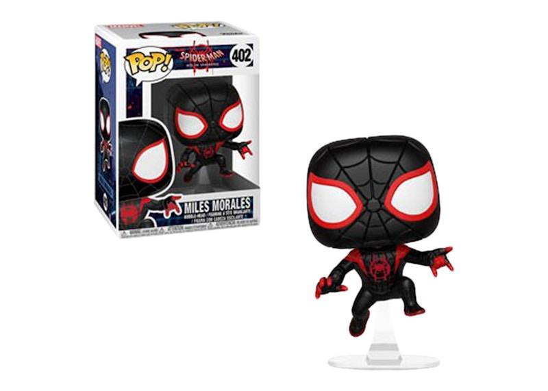 Funko Pop! Marvel Spider-Man Into the Spider-Verse Miles Morales Black Suit Bobble-Head #402
