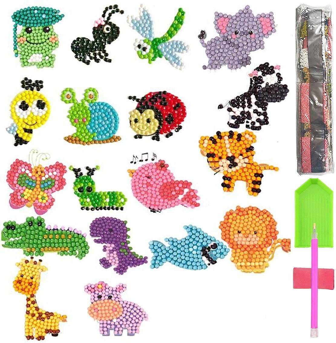 5D Diamond Embroidery Children's Set Of Puzzle Stickers