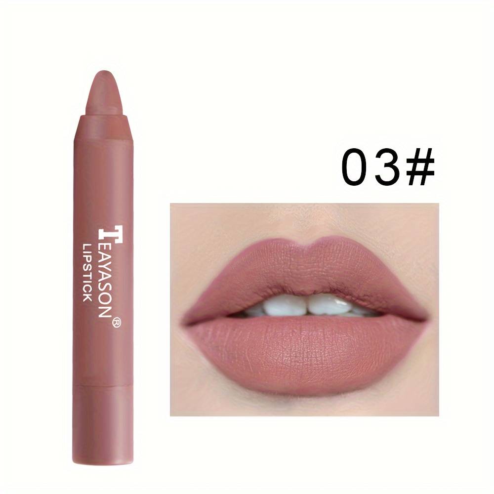 TEMU 12-color Matte Lipsticks That Are Pigmented, Moisturizing, Easy To Apply Lip Gloss, And Twist-up Lipstick Pens