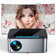 HORLAT 25000Lumens Android Beamer Outdoor 3D Cinema Full HD 1080P 4K Video Auto Keystone Home