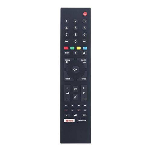 VINABTY RC3214801-02 Ersättningsfjärrkontroll för GRUNDIG SMART LCD-TV TS1187R-5 TS1187 313923827833 XPS187 RC3214801/03 XPS187 RC321480103 RC3 14801/02