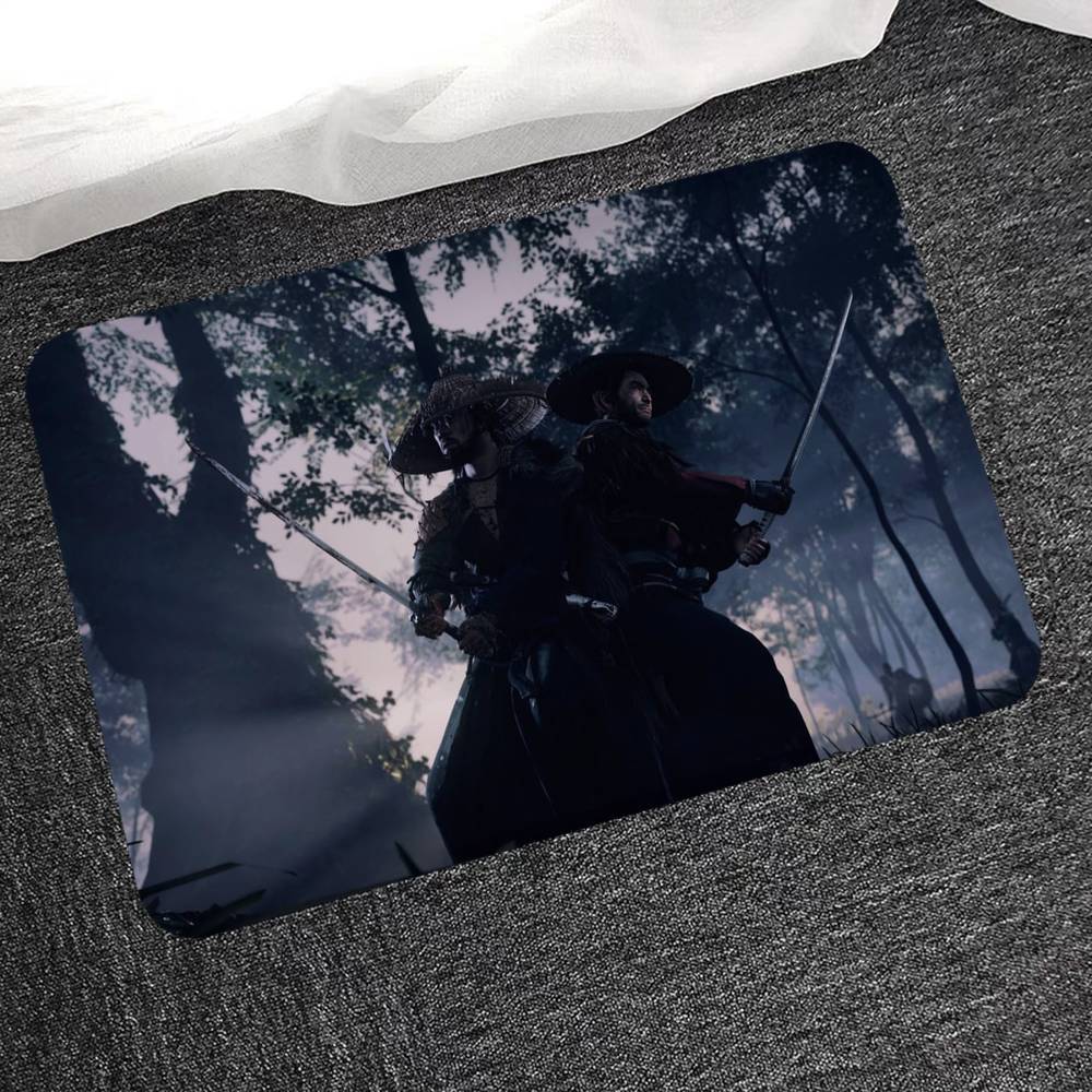 Spel Ghost Of Tsushima Dörrmatta Nordisk Stil Sovrum Vardagsrum Dörrmatta Hem Balkong Halkfri Alfombra 40x60 cm