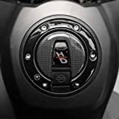 labelbike - 3D harts Klistermärke Motorcykel tanklock skydd kompatibel med Harley Davidson Pan America 1250 och 1250 Special 2020-2022 version Svart
