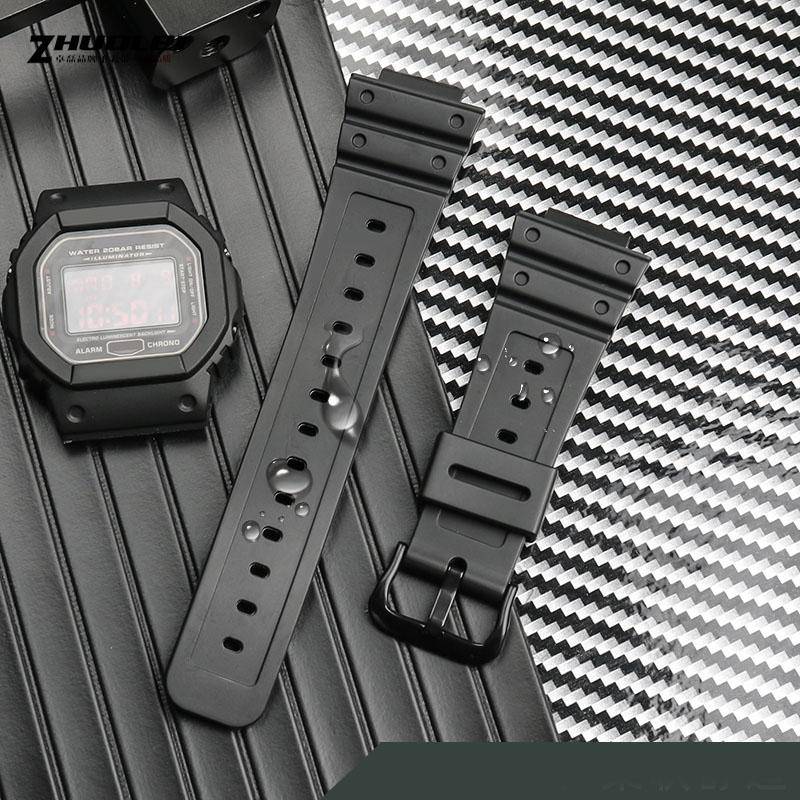 För Casio G-SHOCK GW-M5610 DW5600 DW5700 DW6900 Smartklocka Vattentäta Klockarmband Herr Sport Silikon Liten Fyrkantig Hartsrem