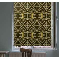 Geometriska art déco mönster guld mer vintage rullgardin