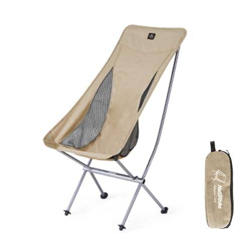 Naturehike Campingstol bärbar hopfällbar stol ultralätt hopfällbar stol med bärväska, lätt fiskstol, snabb demontering och montering, för camping picknick