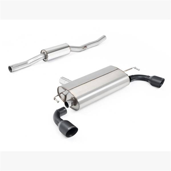 Milltek V2 Resonated med Børstede Titanium Skråskårne Enderør VW Golf MK4 R32