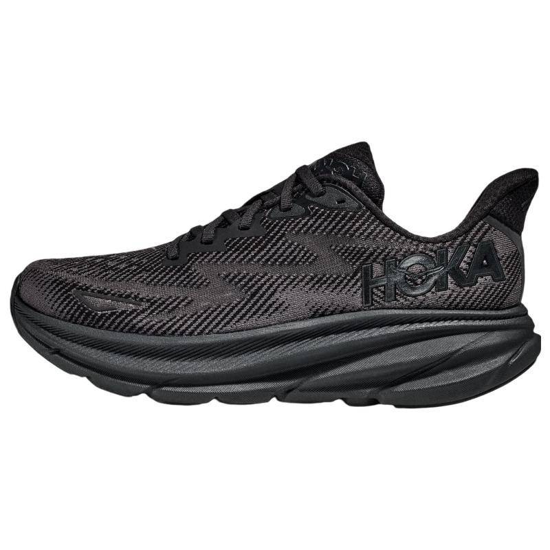 HOKA ONE ONE Clifton 9 Wide 'Triple Black' Sneakers 1132210-BBLC cm
