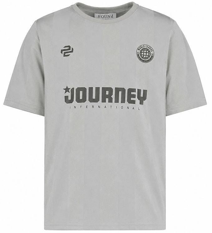 Hound T-shirt - HdBlake - Light Grey m. Tryck - Hound - 8 år (128) - T-shirt