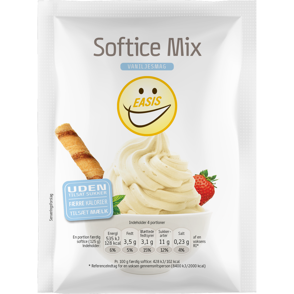 EASIS Softice Mix – lav din egen softice uden tilsat sukker nemt og hurtigt