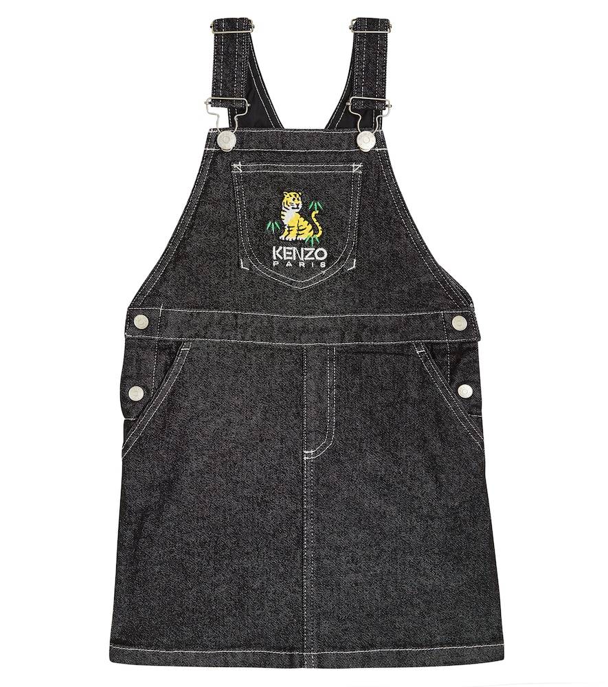 Kenzo Kids Embroidered denim dress