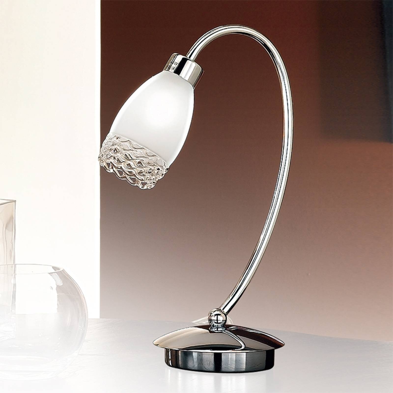 ORION Sängbordslampa MARISA, Förkromad / silver, Vardagsrum / matsal, Metall, Modern, Bordslampa