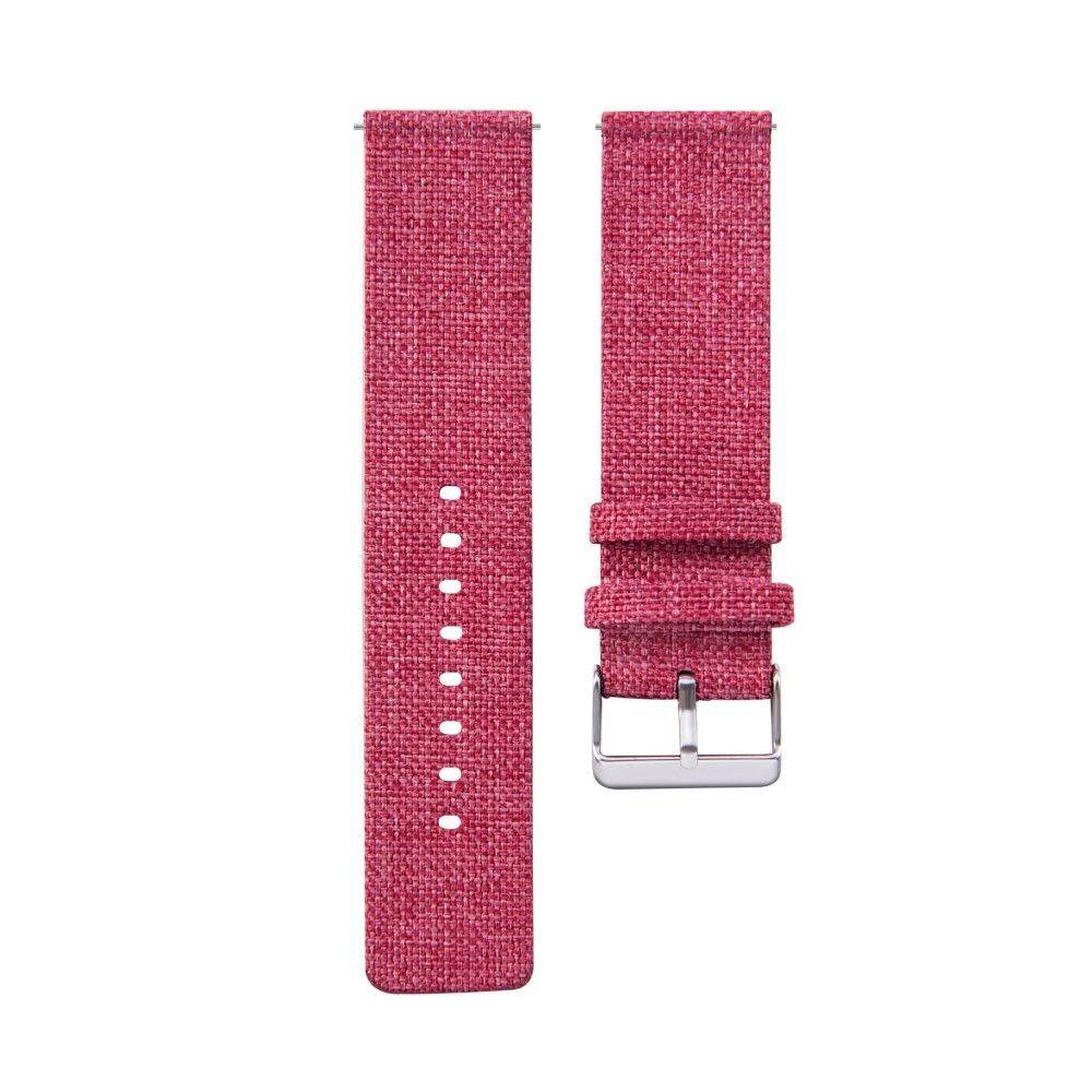 Garmin Vivoactive 3 / Vivomove HR - Kanvas urrem - Svedsikker - Justerbar længde - Rød