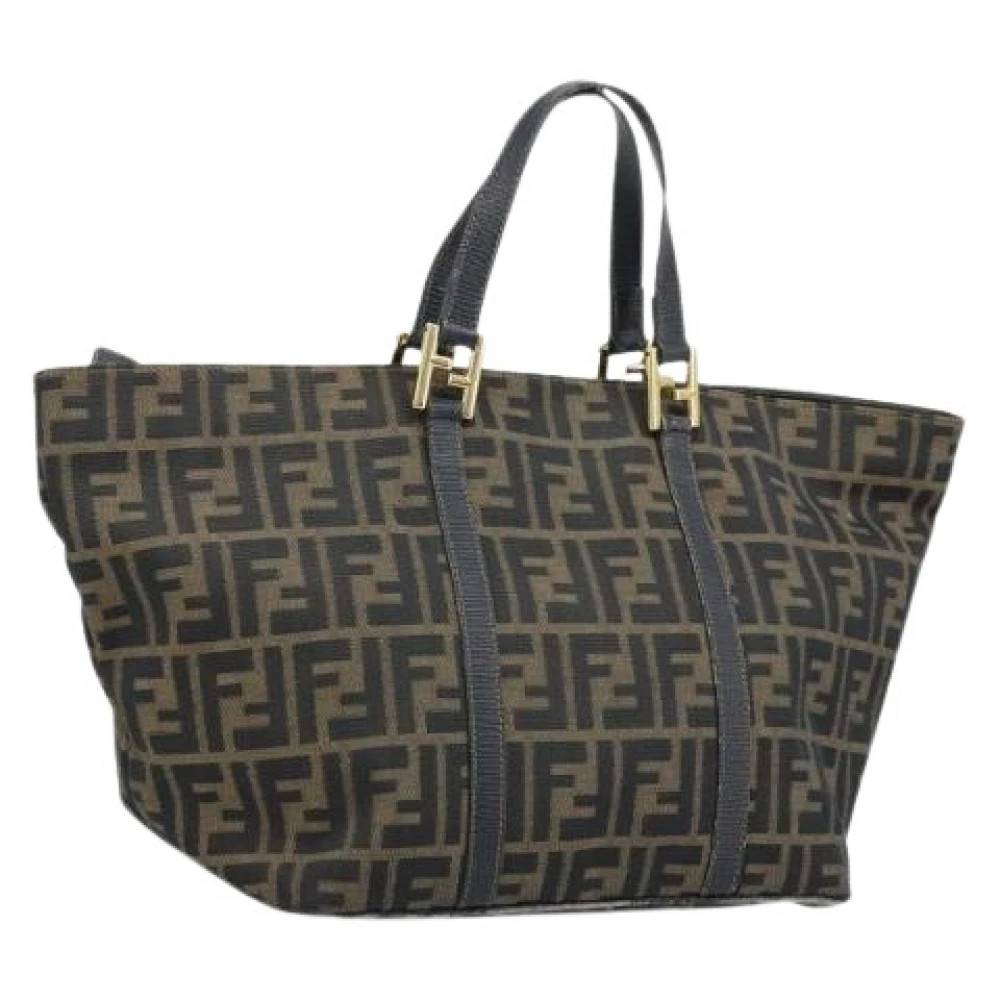 Fendi Vintage - Pre-owned Zucca Canvas Tote Bag Vintage - Dam - ONE Size - Läder