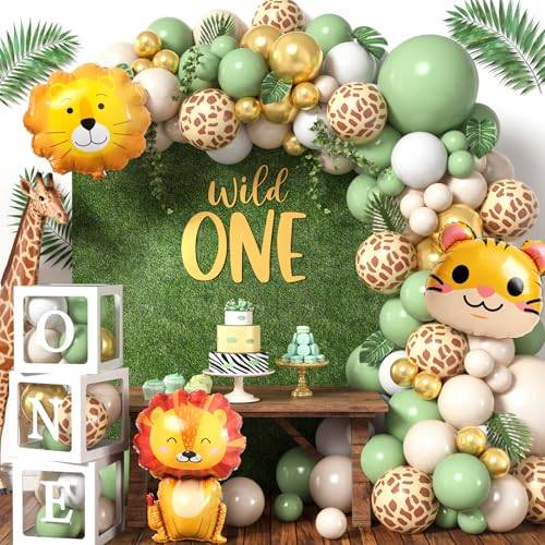 Dschungel Safari Deko 1. Geburtstag Junge Wild One Geburtstag Deko