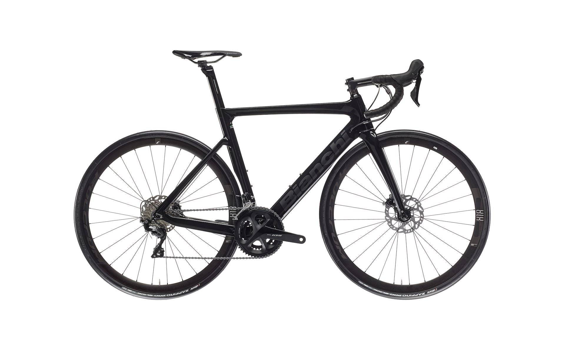 Bianchi Aria 2023 - Shimano 105 2x11sp - Fulcrum Racing 818 DB - 012 / 53 / 2r - nero/grafite lucido (53)