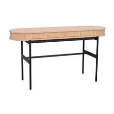 Rowico Home Haddington avlastningsbord vitpigmenterad ek/svart 142 x 42 cm