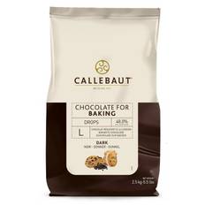 Callebaut - Bage Mørkchokolade dråber str L (Chokolade 48%)