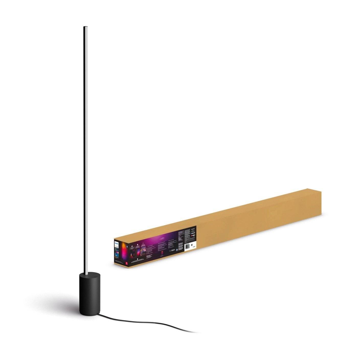 Philips Hue Signe Gradient Golvlampa Vit (× 2) + Bridge 2.1 – Komplett smart gradient-belysningspaket
