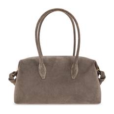 Yuzefi, Taske, Dame, Grå, ONE SIZE, Uld, Brioche Duffle skuldertaske