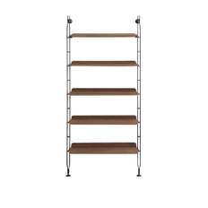 Kartell - Adam Wood 8914, Dark Wood, Black - Hylder & Reolsystemer - Philippe Starck - Træ farvet - Metal/Træ/Plast