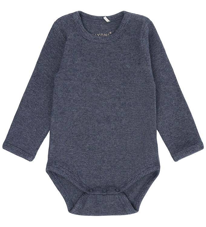 Fixoni Body l/æ - Rib - Vintage Indigo Melange - Fixoni - 62 - Body L/Æ