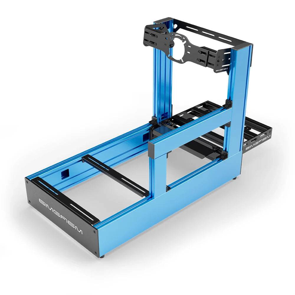 SIMGASM | Pro Aluminum Sim Racing Cockpit - Front Mount / Blue