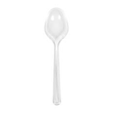 50 stk Genbrugelige Plastskeer Transparent – Praktisk elegance til enhver fest