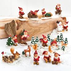 Nisselandskab med skovfolk