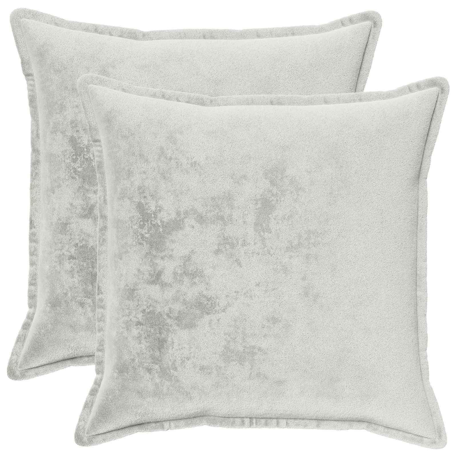 vidaXL Kuddöverdrag 2 st HOUTEN Ljusgrå 55 x 55 cm Flanell