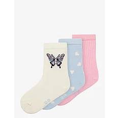 NAME IT Nmfdorthea 3P Sock |Pink |19-21