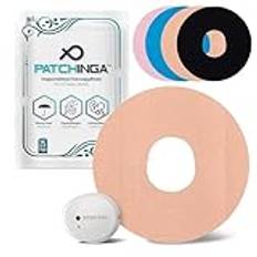 PATCHINGA | Dexcom G7 plåster | 25-pack | extra grepp | sensorlapp, fixeringstejp, överlappning, självhäftande – vattentät – hudvänlig – finns i 4 färger (beige)