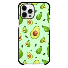 Food Avocado Phone Case For iPhone Samsung Galaxy Pixel OnePlus Vivo Xiaomi Asus Sony Motorola Nokia - Avocado Pattern On Mint Green Background