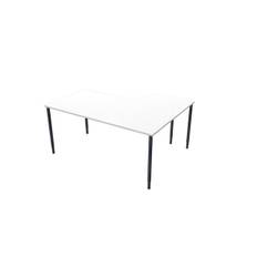 Bord Lanab Vänster Vitlaminat-Svart 160x120cm