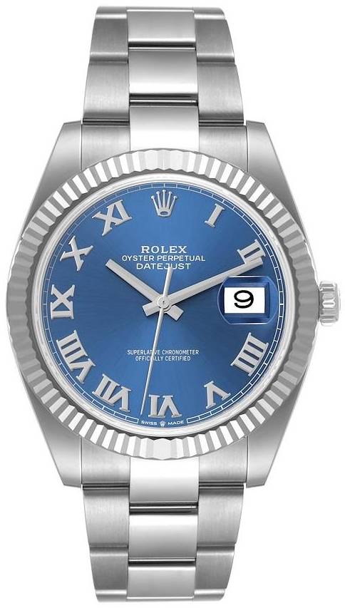 Rolex Herreur 126334-0025 Datejust 41 Blå/Stål Ø41 mm